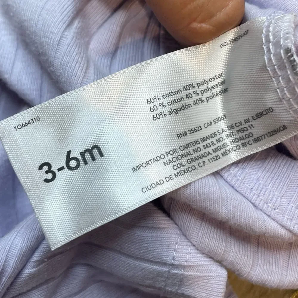 5 for $25🔥Carter's/‎ Cat & Jack Bundle of 2 Bodysuits Baby Girl Size 3-6 Months